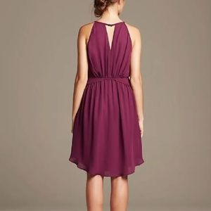 Banana Republic 4P Halter Dress Purple